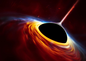 Artist illustration of a supermassive black hole