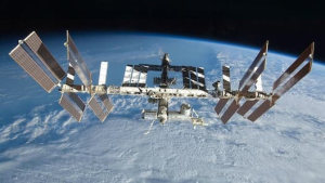 International Space Station orbiting Earth