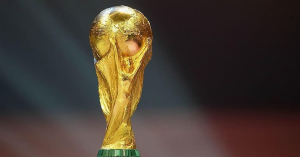 The modern FIFA World Cup Trophy made of 18-carat gold